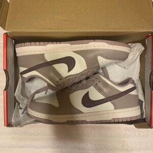 Nike Low-Top Sneakers in Mauve, Cream and Dark Plum